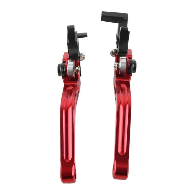 Motorcycle Clutch Brake Lever, Handle CNC Aluminum Drum Brake Lever Set for GY6 CG125 with Precision Machined Pivot Bore Enhances Riding Security