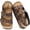Brown, variant on Kids Toddler Sandals with Cork Footbed, Non-Slip Slides for Boys Girls Double Buckle Slippers with Adjustable Back Strap, Comfort Water-Resistant Shoes