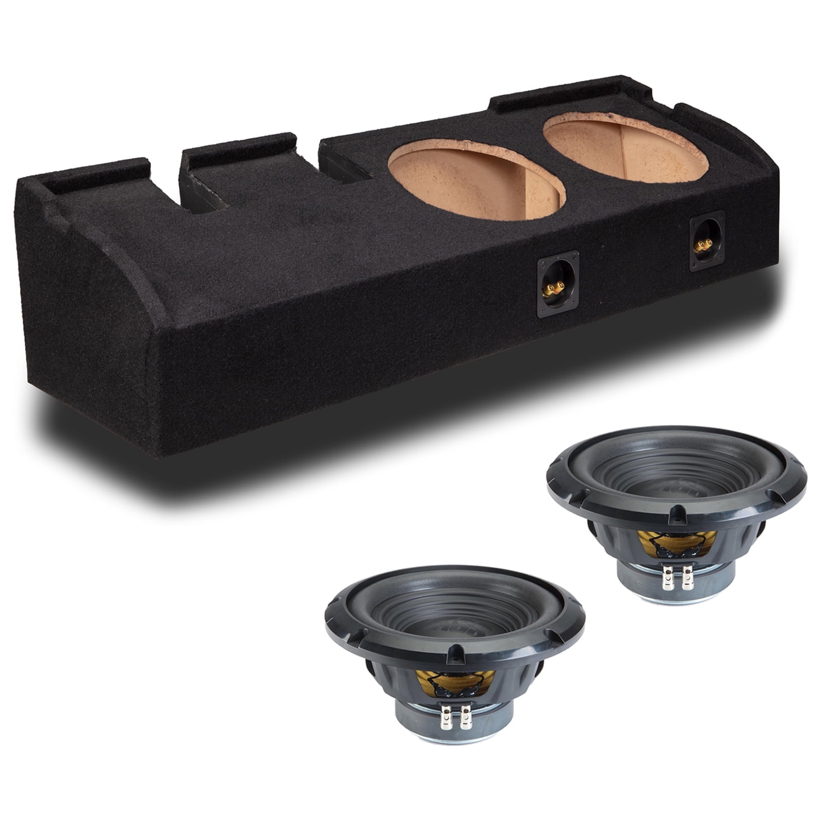 Hifonics BXS8D4 Brutus Shallow Mount Subwoofer (Black) ‚Äì 8 Inch