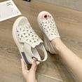 thumbnail image 7 of Anuirheih Summer Ladies Shoes Casual Women's Sandals Flat Buckle Wedge Heels Sandals Sandals Women (Beige), 7 of 7