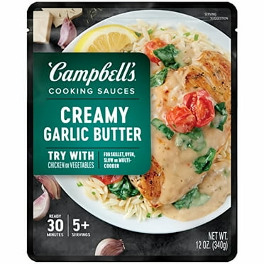 Campbell's Creamy Garlic Butter Chicken Oven Sauces 12 oz. (Pack of 14)