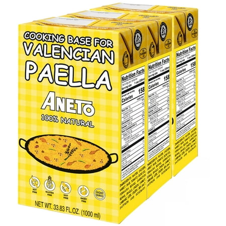 Aneto Base for Valencia Paella 33.8 oz Pack of 3