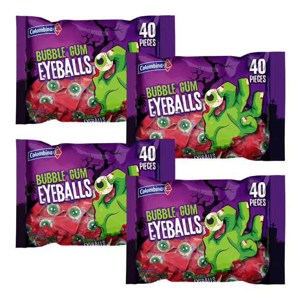 Colombina Bubble Gum Eyeballs Scary Candy 40PCS Perfect for Halloween