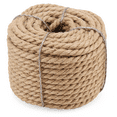thumbnail image 3 of SEUNMUK 3/8in x 98ft Natural Jute Rope, 10mm x 30m Twisted Hemp Rope, ThickJute Rope Manila Rope for Craft DIY, 3 of 7