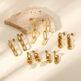 thumbnail image 4 of Pendientes Mujer DoradosPendientes Acero Titanio-5uds TUNC Sencillez, 4 of 5