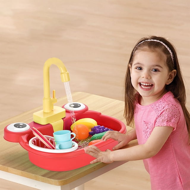 Juguetes Para Niño Lavavajillas automático para niños, lavadero con circulación de agua, juguete de cocina para el hogar Juguetes Para Bebe 1 Año