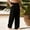 Black, variant on WIZUTIZ Linen Pants for Mens Drawstring Elastic Waist Wide Leg Pant Lightweight Breathable Comfy Casual Summer Beach Slacks