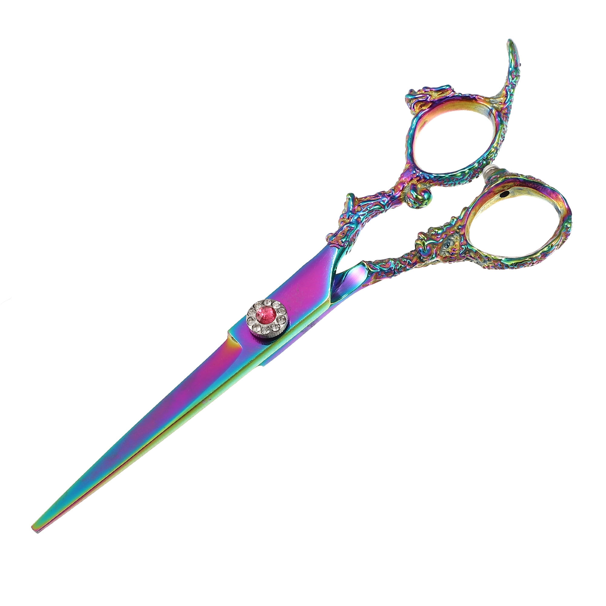 Unique Bargains Hair Scissors Hair Cutting Scissors Stainless Steel Razor 6.7"