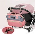 thumbnail image 4 of Diaper Bag Backpack, Multifunction Travel Baby Nappy Changing Bags, Tote Bags for Baby Care, Large Capacity, Stylish and Durable (Pink), 4 of 4