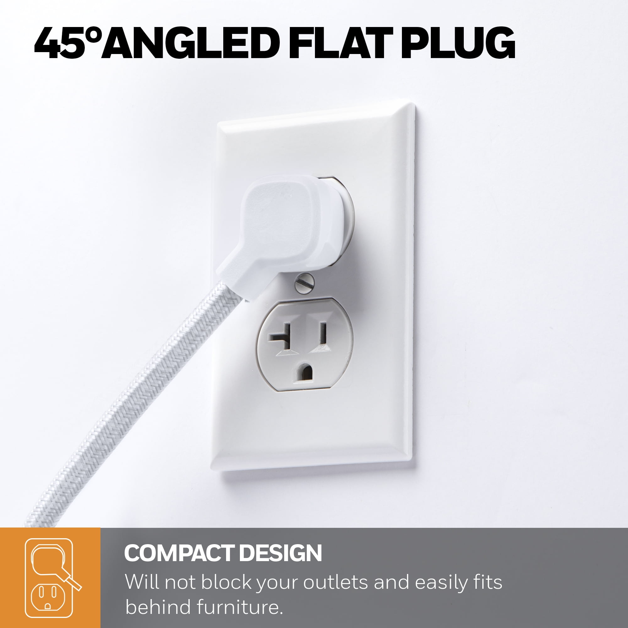 Honeywell 2-in-1 Pack Power Strips - 6 AC Outlets Surge + 3 AC 2 USB Strip (1 USB-A + 1 USB-C 2.1A) - White