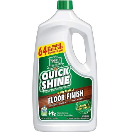 Quick Shine  Multi-Surface Floor Finish and Polish, 64 oz. Refill Bottles, 2