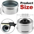 thumbnail image 3 of Trailer Bearing Dust Cap 1.98 in Trailer Axle Dust Cap with 8 Rubber Plugs Heavy Duty Grease Covers Bolt Metal Trailer Hub Dust Caps Replacement for Most 2000-3500 lbs Axles Dexter Trailer Camper RV, 3 of 8