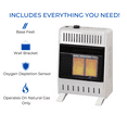 thumbnail image 6 of Procom Heating Natural Gas Vent Less Infrared Plaque Heater With Base Feet-10,000BTU T-Stat Control-Model-MN100TPA-B, 6 of 8