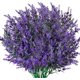 thumbnail image 1 of Artificial Lavender Flowers, Artificial Flower Bouquet Decor, Fake Artificial Plants for Indoor Outdoor Wedding Garden Decoration - 7 Pcs/Purple, 1 of 5