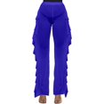 thumbnail image 1 of HAHDAXIA Pantalon à Volants en Maille Transparente pour Femmes, Bas de Bikini, Couverture, 1 of 6
