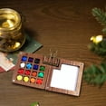 thumbnail image 4 of 2025 New Mini Watercolor Paint Set with Colours, Pocket Artist Watercolor Travel Set, Mini Paint Kit with Binder Clips Painting Tray for Painting Party, DIY and Art Painting (15 Grid 24 Color), 4 of 6