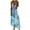 NewLight blue, variant on Viikei Sleeveless Dress Summer Dresses for Women Plus Size Dresses Fashion Plus Size Tie-dye Print Sleeveless V-Neck Camisole Long Dress