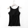 thumbnail image 4 of ZyeKqe Womens Pajama Tank Tops with Built in Bra Workout Yoga Athletic Sleeveless Undershirts Longewear, 4 of 6