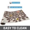 thumbnail image 3 of Drymate Pet Bowl Placemat, Dog & Cat Food Feeding Mat - Absorbent Fabric, Waterproof Backing, Slip-Resistant - Machine Washable/Durable (12” x 20”) (Kahopo Grey & Pink), 3 of 6