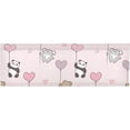 thumbnail image 6 of Coolnut Cute Love Heart Bear Windows Valance Curtains, Double Layer Short Blackout Window Topper Treatment for Bathroom,Kitchen,Living Room,Cafe Decor,54x18Inch,only 1 Panel, 6 of 6