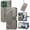 Grey, variant on Butterfly Embossed Wallet Case for Motorola Moto G 5G 2025 / 2026, PU Leather Flip Cover with Card Holder, Kickstand & Lanyard, Shockproof,,Black