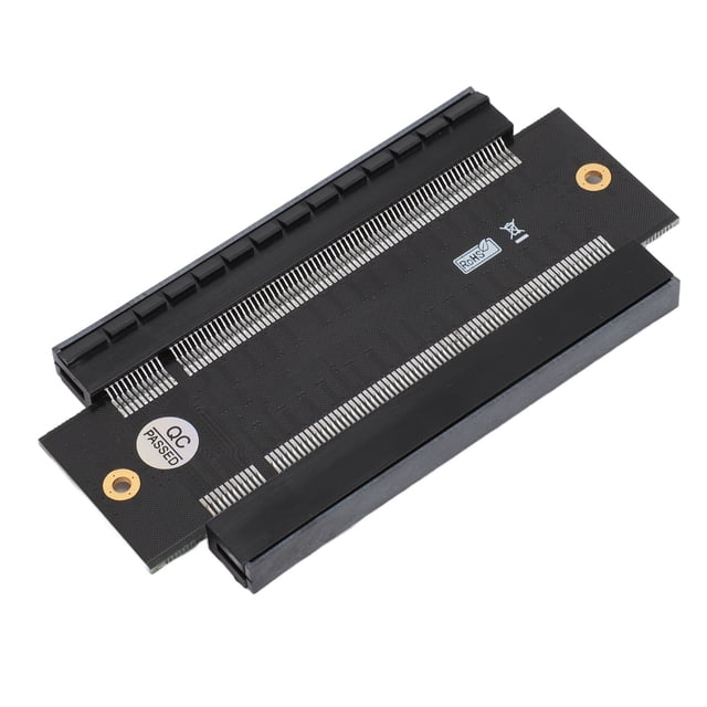 PCIe 16X Riser Adapter, Protective Lightweight Portable PCI Express 16X Extension Card PCIe 3.0 SPEC Point To Point Female To Female for Graphics Card