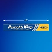 Reynolds Wrap Non-Stick Aluminum Foil Roll, 12 inches Wide, 150 Sq. Ft.