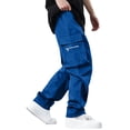 thumbnail image 4 of Hinvhai Hiking Pants Men Lightweight Quick-Dry - Water Resistant Stretch Travel Cargo Pants with Muti Pockets for Outdoor Fishing Blue, 4 of 9