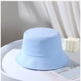 thumbnail image 3 of CoCopeaunts Bucket Hat for Kids Spring Summer Solid Color Fisherman Hat Girl Packable Outdoor Sun Protection Cotton Basin Hat, 3 of 8