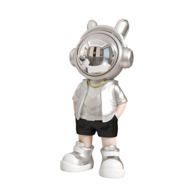 Escultura de de escritorio, decoración del hogar, adorno moderno, figura de , artesanía, estatua para escritorio, oficina, Plata