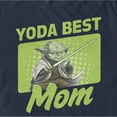 thumbnail image 2 of Men's Star Wars: The Empire Strikes Back Mother's Day Yoda Best Mom  Graphic Tee Navy Blue Medium, 2 of 5