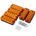 thumbnail image 2 of 8 lámpara de Marcador LED lateral 6 piezas de alto brillo como choque con cáscara con 12v de consumo de baja potencia dc para camiones remolques, 2 of 7