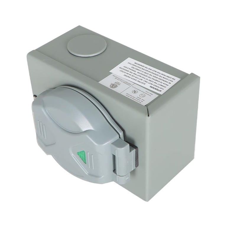 50 Amp NEMA SS2-50P Flanged Power Inlet - 125/250V, 3 Pole 4 Wire, Heavy Duty Outdoor, UL Listed