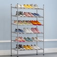 thumbnail image 3 of Amdohai Metal Shoe Rack 6-Tier Shoe Organizer Shelves Space Saving Adjustable Large Capacity Telescopic Shoe Shelf, 3 of 8
