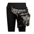 thumbnail image 4 of Steampunk Motorcycle Bag Retro Rock Gothic Goth Shoulder Waist Bag Drop Leg Bag (Star), 4 of 7