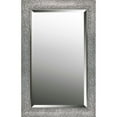 thumbnail image 1 of Hexagon Pattern Silver Finish Bevelled Wall Mirror 21.25X33.25, 1 of 2