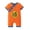Goku Orange, variant on StylesILove Baby Toddler Boys Anime Cartoon Short Sleeve Cotton Romper Asian Inspired Jumpsuit Halloween Onesie Outfit (Goku Orange, 6 Months)
