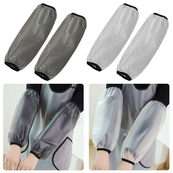 FurNest 1Pair TPU Arm Sleeves Covers Elastic Cuffs Waterproof Oilproof Protect