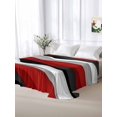 thumbnail image 6 of Red Black Ombre Flat Sheets Only Twin XL Size, Soft Breathable Bed Top Sheets for Mattress, Modern Geometric Moire Abstract Art Luxury Bedding Flat Sheets for Home Hotel Bedroom Bed Protection, 6 of 9