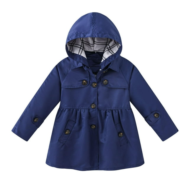 Chaqueta Cortavientos De Invierno Para Niños Pequeños, Chaqueta Con Capucha Para Niños Y Niñas, Ropa De Abrigo Desmontable De Color Sólido A La Moda Para Bebés Odeerbi LM103-9410