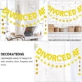 thumbnail image 3 of Miangastore 2pcs DIVORCED Divorced Party Decorative Glittery Banners (Golden), 3 of 8