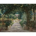 thumbnail image 3 of Santiago Rusiñol 14x12 Black Modern Framed Museum Art Print Titled - Jativa Pati (Terrace in Jativa, Valencia), 3 of 5