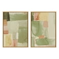 thumbnail image 2 of Kate and Laurel Sylvie United Colors III and IV Framed Canvas Wall Art Set by Amy Lighthall, 2 Piece Set 23x33 Natural, Modern Soft Watercolor Abstract Art Set for Wall Home Decor, 2 of 6