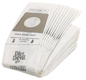 10-Pack 3-920048-001 New Unopened Bag Details about   Dirt Devil Type U Vacuum Bags 