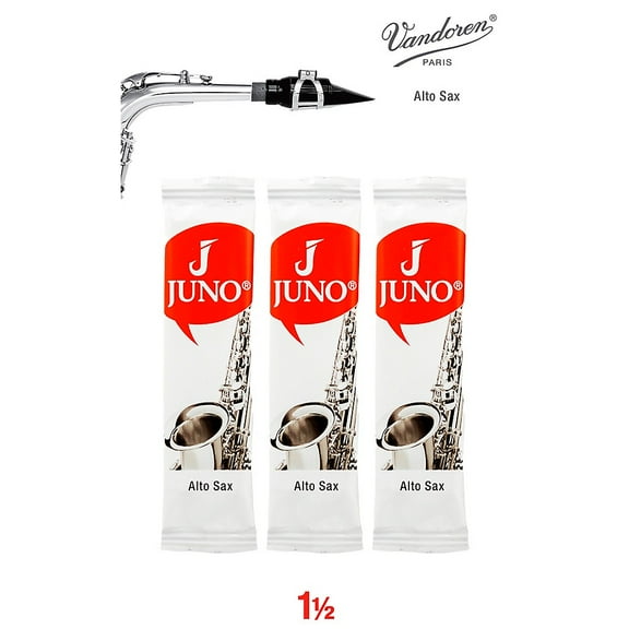 Vandoren JUNO Alto Sax, 3 Reed Card 1.5