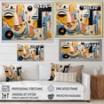 thumbnail image 4 of Designart "Collage Of Geometric African Masks" African Art Floater Framed Wall Decor, 4 of 5