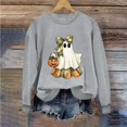 thumbnail image 5 of qelini Halloween Pullover Sweatshirt for Women Plus Size Pumpkin Graphic Tees Sweatershirts Long Sleeve Crew Neck Outfit Holiday, 5 of 6