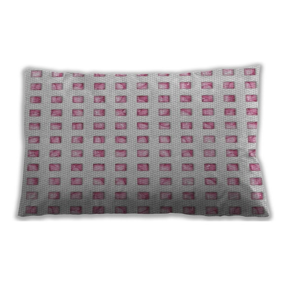 Ahgly Company Outdoor Rectangular Patterned Lumbar Throw Pillow, 13 inch by 19 inch