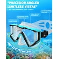 thumbnail image 2 of Set de Snorkel Greatever Pano con Máscara para Adultos de 3 Ventanas Anti-vaho, 2 of 7