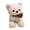 A, variant on B Plush Bear Doll With Rose Hat, Soft Short Plush Material And Cute Design For Bedroom, Sofa And Festival Decor, 7.8X3.5X3.5In, 0.4Lb